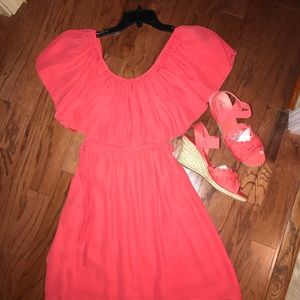 Misses dress - small -off the shoulder fully lined